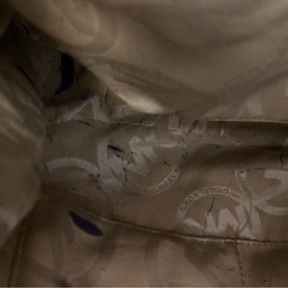 BLACK LEATHER MK Michael KORS HOBO SHOULDERBAG WITH GOLD MK GORGEOUS - Picture 10 of 11